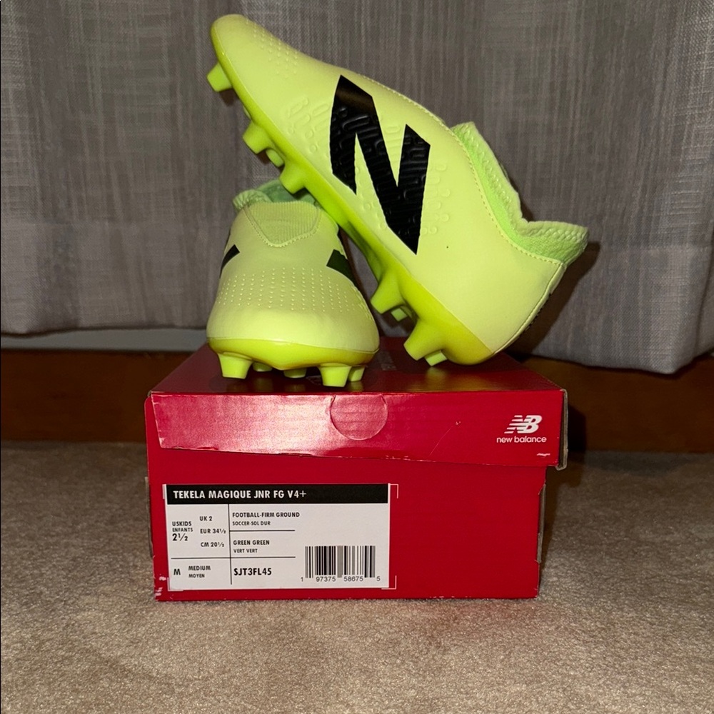 New Balance Bright Green Soccer Cleats
